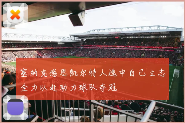 塞纳克感恩凯尔特人选中自己立志全力以赴助力球队夺冠